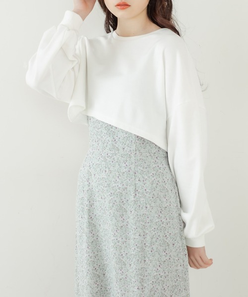 OLIVE des OLIVE（オリーブデオリーブ）の「ショートトップス×キャミワンピset（ワンピース・レディース・ブラック/ミント/アイボリー・FREE）」の21枚目の写真