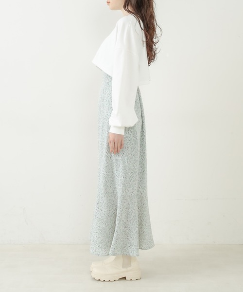 OLIVE des OLIVE（オリーブデオリーブ）の「ショートトップス×キャミワンピset（ワンピース・レディース・ブラック/ミント/アイボリー・FREE）」の22枚目の写真