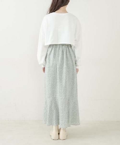 OLIVE des OLIVE（オリーブデオリーブ）の「ショートトップス×キャミワンピset（ワンピース・レディース・ブラック/ミント/アイボリー・FREE）」の10枚目の写真