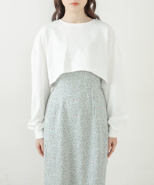 OLIVE des OLIVE（オリーブデオリーブ）の「ショートトップス×キャミワンピset（ワンピース・レディース・ブラック/ミント/アイボリー・FREE）」の6枚目の写真