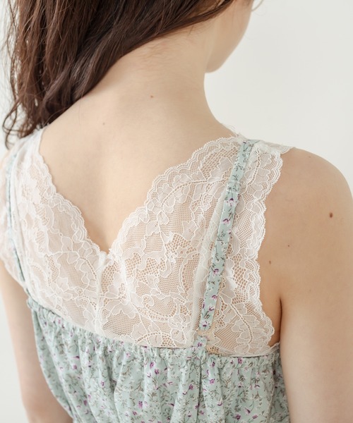 OLIVE des OLIVE（オリーブデオリーブ）の「ショートトップス×キャミワンピset（ワンピース・レディース・ブラック/ミント/アイボリー・FREE）」の11枚目の写真