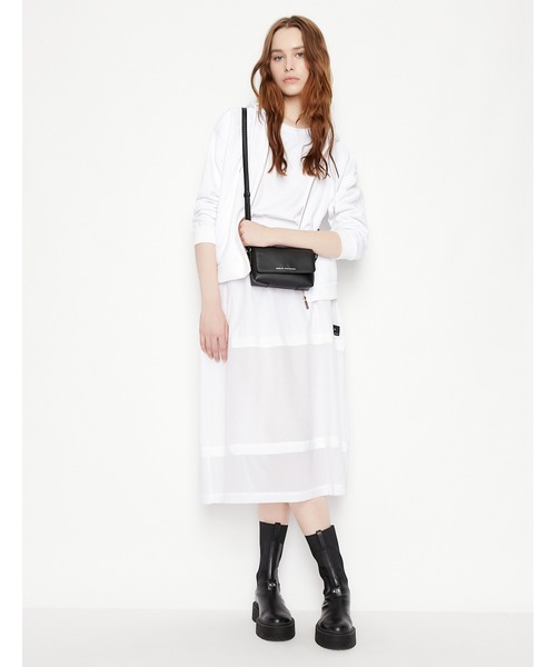 ARMANI EXCHANGE(アルマーニエクスチェンジ)の「【A|X アルマーニ エクスチェンジ】メッセージデザイン 半袖クルーネックTシャツ/BOYFRIEND(Tシャツ/カットソー・レディース・ホワイト・SMALL/MEDIUM/X-SMALL/LARGE)」の3枚目の写真