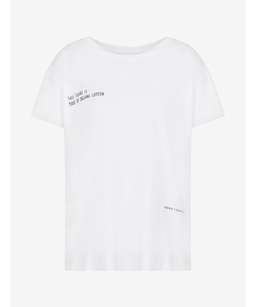 ARMANI EXCHANGE(アルマーニエクスチェンジ)の「【A|X アルマーニ エクスチェンジ】メッセージデザイン 半袖クルーネックTシャツ/BOYFRIEND(Tシャツ/カットソー・レディース・ホワイト・SMALL/MEDIUM/X-SMALL/LARGE)」の5枚目の写真
