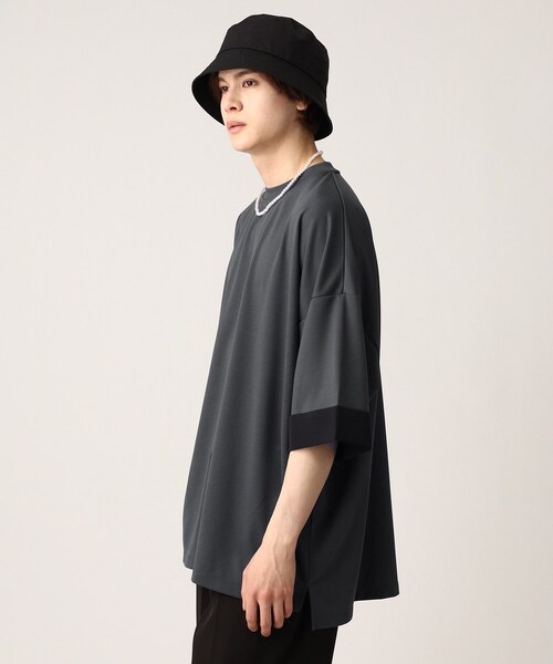 tk.TAKEO KIKUCHI(ティーケータケオキクチ)の「◆【WEB限定】ハイショクカットソー(ネックレスセット)(Tシャツ/カットソー・メンズ・ブラック/ブルー/ホワイト・88)」の9枚目の写真