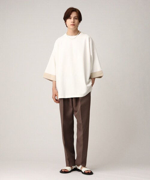 tk.TAKEO KIKUCHI(ティーケータケオキクチ)の「◆【WEB限定】ハイショクカットソー(ネックレスセット)(Tシャツ/カットソー・メンズ・ブラック/ブルー/ホワイト・88)」の20枚目の写真