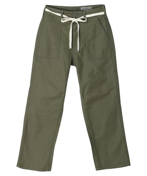 AMERICAN HOLIC（アメリカンホリック）の「ベルト付きベーカーパンツ（カーゴパンツ・レディース・カーキ/ネイビー・S/M/L）」の14枚目の写真