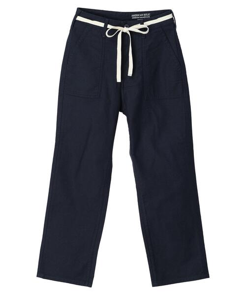 AMERICAN HOLIC（アメリカンホリック）の「ベルト付きベーカーパンツ（カーゴパンツ・レディース・カーキ/ネイビー・S/M/L）」の13枚目の写真