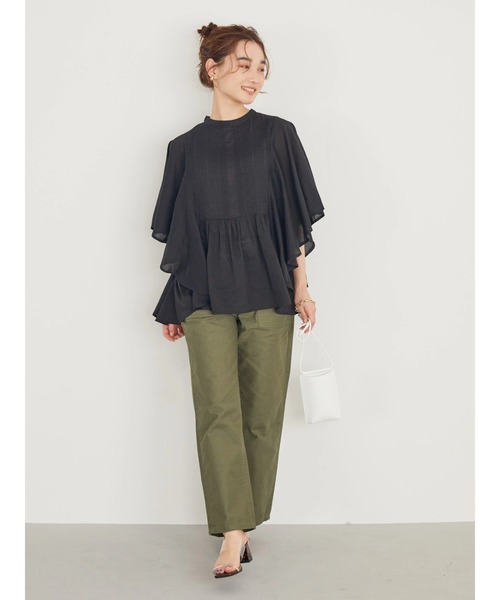 AMERICAN HOLIC（アメリカンホリック）の「ベルト付きベーカーパンツ（カーゴパンツ・レディース・カーキ/ネイビー・S/M/L）」の12枚目の写真