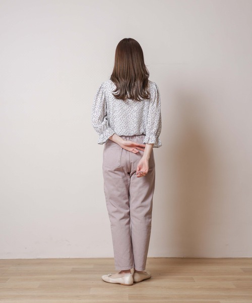 I_am エンブロイダリーフラワーラフパンツ ＆バルーンブラウス I_am エンブロイダリーフラワーラフパンツ ＆バルーンブラウス