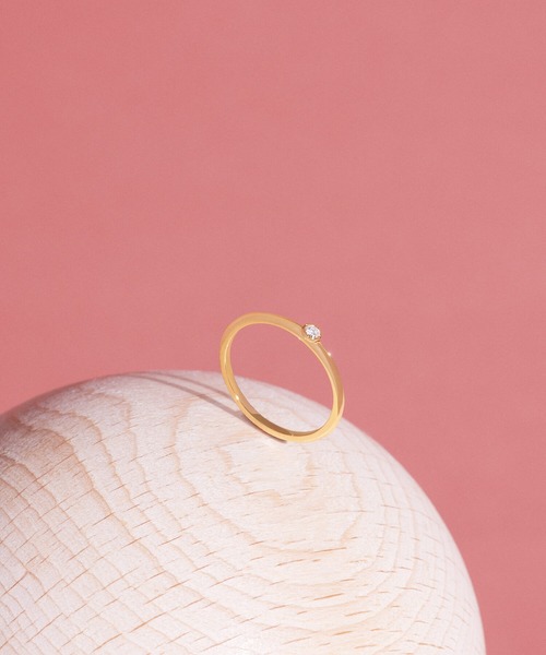 AHKAH（アーカー）の「ヌーディープチ リング（リング・レディース・イエローゴールド・11号/9号/7号）」の2枚目の写真