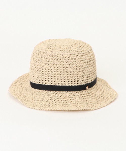 ikka（イッカ）の「細編みダウンハット（ハット・レディース・オフホワイト/ダークグレー/キャメル・FREE）」の13枚目の写真