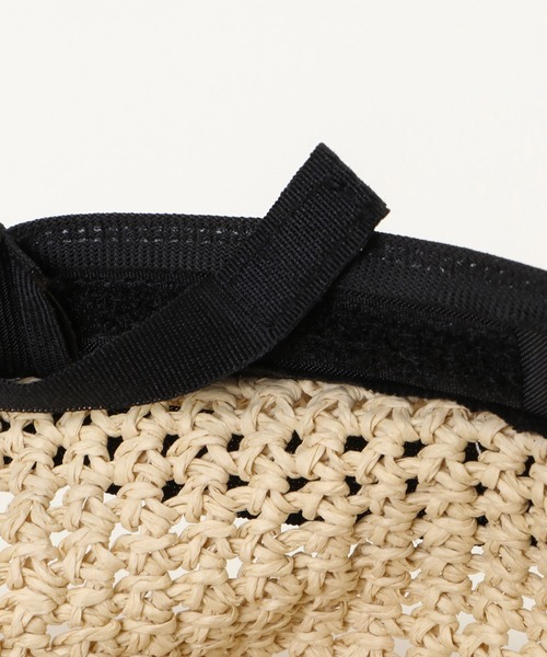 ikka（イッカ）の「細編みダウンハット（ハット・レディース・オフホワイト/ダークグレー/キャメル・FREE）」の12枚目の写真