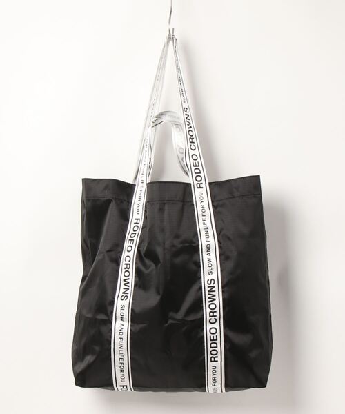 RODEO CROWNS WIDE BOWL（ロデオクラウンズワイドボウル）の「COLOR SHOPPING TOTE（エコバッグ/サブバッグ・レディース・ブラック/ピンク/ライム/オレンジ/ブルー・FREE）」の6枚目の写真