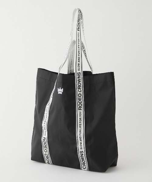 RODEO CROWNS WIDE BOWL（ロデオクラウンズワイドボウル）の「COLOR SHOPPING TOTE（エコバッグ/サブバッグ・レディース・ブラック/ピンク/ライム/オレンジ/ブルー・FREE）」の11枚目の写真