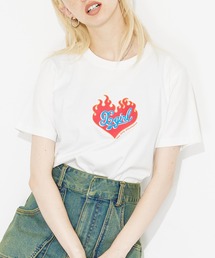 X-girl | BURNING HEART S/S GIRLS TEE/バーニングハート　ガールズTシャツ(Tシャツ/カットソー)