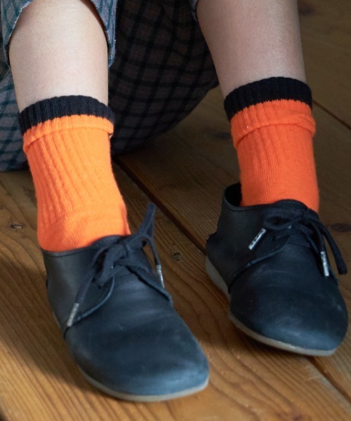 MAKE YOUR DAY（メイクユアデイ）の「MYDロゴソックス（ソックス/靴下・キッズ・グレー/オフホワイト/オレンジ・24/15 /18/21）」の8枚目の写真