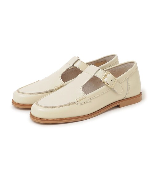 SHIPS any（シップス エニィ）の「ENESS: Tストラップ ローファー（ローファー・レディース・ブラック/ライトホワイト/キャメル・38/36/37）」の11枚目の写真