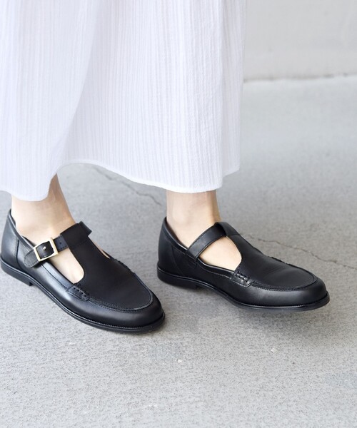 ENESS エネス ストラップローファー Tトラップシューズ ブラック 37 ENESS: Tストラップ ローファー｜シップスの通販｜&mall（アンド