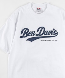 【BEN DAVIS/ベンデイビス】★限定カラー★スタジアムカレッジロゴ ワッペン ビッグTシャツ/チームカレッジロゴT