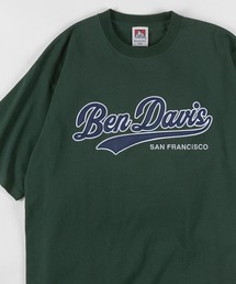 【BEN DAVIS/ベンデイビス】★限定カラー★スタジアムカレッジロゴ ワッペン ビッグTシャツ/チームカレッジロゴT