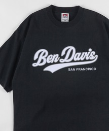 【BEN DAVIS/ベンデイビス】★限定カラー★スタジアムカレッジロゴ ワッペン ビッグTシャツ/チームカレッジロゴT