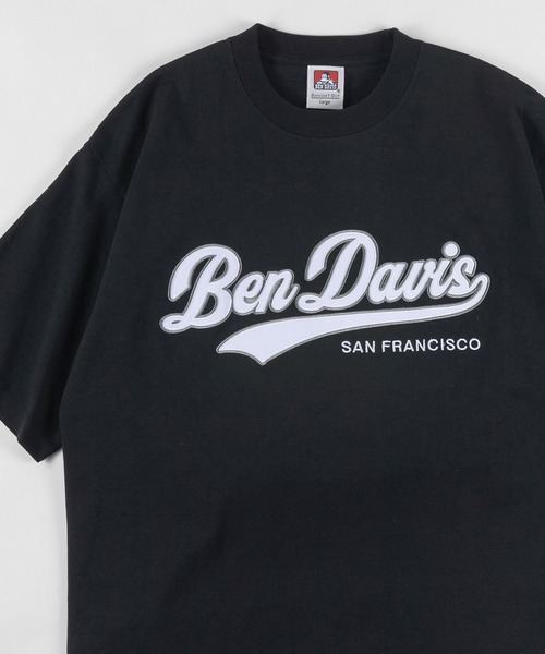 BEN DAVIS（ベンデイビス）の「【BEN DAVIS/ベンデイビス】★限定カラー★スタジアムカレッジロゴ ワッペン ビッグTシャツ/チームカレッジロゴT（Tシャツ/カットソー・メンズ・ホワイト/アッシュグレー/ブラック/ネイビー/グリーン・M/L/XL）」の3枚目の写真