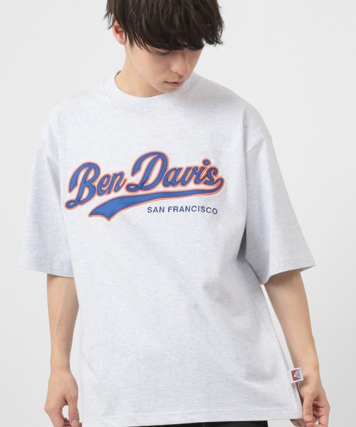 BEN DAVIS（ベンデイビス）の「【BEN DAVIS/ベンデイビス】★限定カラー★スタジアムカレッジロゴ ワッペン ビッグTシャツ/チームカレッジロゴT（Tシャツ/カットソー・メンズ・ホワイト/アッシュグレー/ブラック/ネイビー/グリーン・M/L/XL）」の18枚目の写真