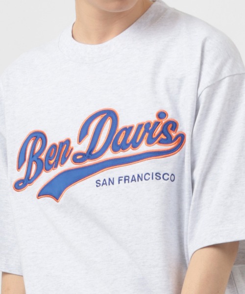 BEN DAVIS（ベンデイビス）の「【BEN DAVIS/ベンデイビス】★限定カラー★スタジアムカレッジロゴ ワッペン ビッグTシャツ/チームカレッジロゴT（Tシャツ/カットソー・メンズ・ホワイト/アッシュグレー/ブラック/ネイビー/グリーン・M/L/XL）」の19枚目の写真