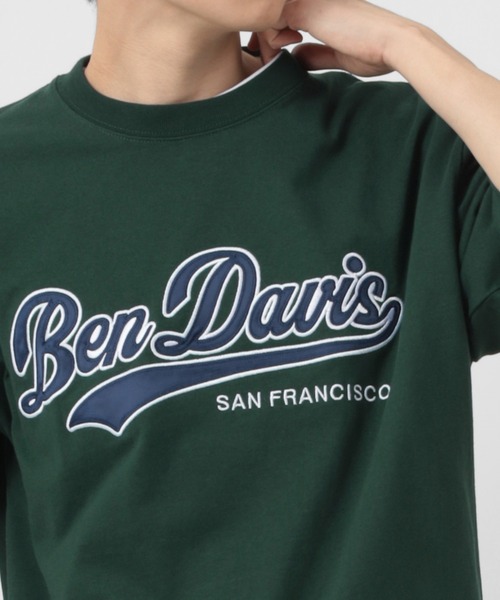 BEN DAVIS（ベンデイビス）の「【BEN DAVIS/ベンデイビス】★限定カラー★スタジアムカレッジロゴ ワッペン ビッグTシャツ/チームカレッジロゴT（Tシャツ/カットソー・メンズ・ホワイト/アッシュグレー/ブラック/ネイビー/グリーン・M/L/XL）」の15枚目の写真