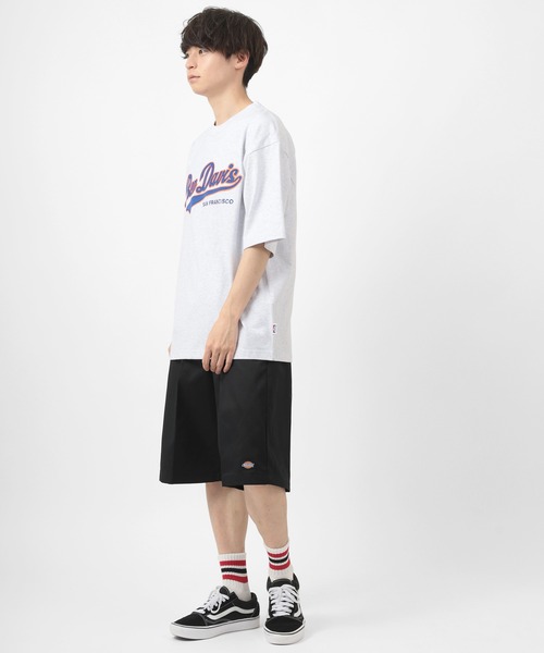 BEN DAVIS（ベンデイビス）の「【BEN DAVIS/ベンデイビス】★限定カラー★スタジアムカレッジロゴ ワッペン ビッグTシャツ/チームカレッジロゴT（Tシャツ/カットソー・メンズ・ホワイト/アッシュグレー/ブラック/ネイビー/グリーン・M/L/XL）」の20枚目の写真