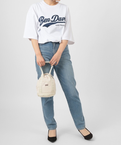 BEN DAVIS（ベンデイビス）の「【BEN DAVIS/ベンデイビス】★限定カラー★スタジアムカレッジロゴ ワッペン ビッグTシャツ/チームカレッジロゴT（Tシャツ/カットソー・メンズ・ホワイト/アッシュグレー/ブラック/ネイビー/グリーン・M/L/XL）」の7枚目の写真