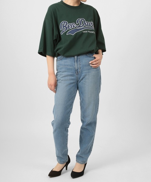BEN DAVIS（ベンデイビス）の「【BEN DAVIS/ベンデイビス】★限定カラー★スタジアムカレッジロゴ ワッペン ビッグTシャツ/チームカレッジロゴT（Tシャツ/カットソー・メンズ・ホワイト/アッシュグレー/ブラック/ネイビー/グリーン・M/L/XL）」の13枚目の写真
