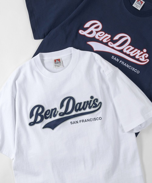 BEN DAVIS（ベンデイビス）の「【BEN DAVIS/ベンデイビス】★限定カラー★スタジアムカレッジロゴ ワッペン ビッグTシャツ/チームカレッジロゴT（Tシャツ/カットソー・メンズ・ホワイト/アッシュグレー/ブラック/ネイビー/グリーン・M/L/XL）」の21枚目の写真