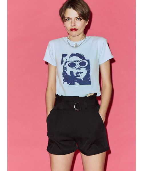 jouetie（ジュエティ）の「ハイウエストベルトキュロット（その他パンツ・レディース・アイボリー/ブルー/ブラック/ピンク・MEDIUM）」の6枚目の写真