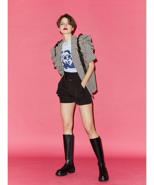 jouetie（ジュエティ）の「ハイウエストベルトキュロット（その他パンツ・レディース・アイボリー/ブルー/ブラック/ピンク・MEDIUM）」の8枚目の写真