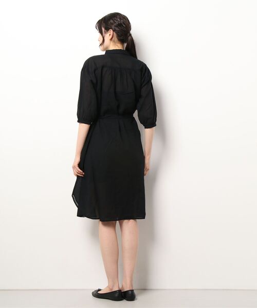 HONEYSUCKLE ROSE（ハニーサックルローズ）の「【HONEYSUCKLE ROSE】ローンワンピース（シャツワンピース・レディース・グリーン/ベージュ/パープル/ブラック・M/L）」の5枚目の写真