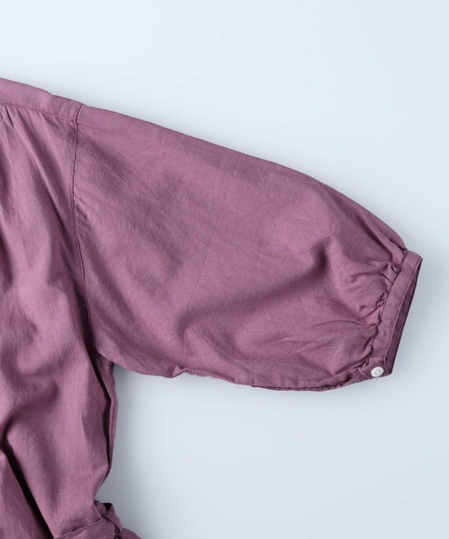 HONEYSUCKLE ROSE（ハニーサックルローズ）の「【HONEYSUCKLE ROSE】ローンワンピース（シャツワンピース・レディース・グリーン/ベージュ/パープル/ブラック・M/L）」の13枚目の写真