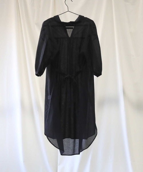 HONEYSUCKLE ROSE（ハニーサックルローズ）の「【HONEYSUCKLE ROSE】ローンワンピース（シャツワンピース・レディース・グリーン/ベージュ/パープル/ブラック・M/L）」の19枚目の写真