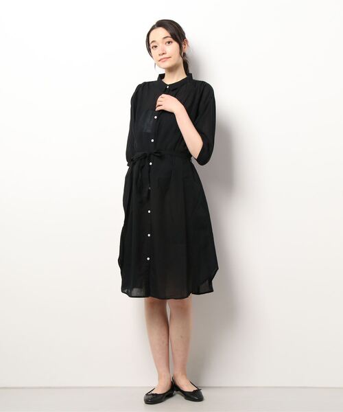 HONEYSUCKLE ROSE（ハニーサックルローズ）の「【HONEYSUCKLE ROSE】ローンワンピース（シャツワンピース・レディース・グリーン/ベージュ/パープル/ブラック・M/L）」の20枚目の写真