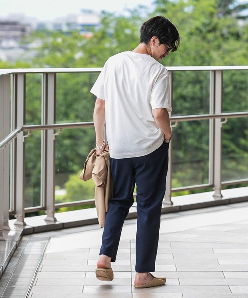 ITEMS URBANRESEARCH（アイテムズ アーバンリサーチ）の「天竺クルーネック ムジポケットTシャツ（Tシャツ/カットソー・メンズ・オフホワイト/ブラック/ブラウン/モカ・MEDIUM/LARGE）」の10枚目の写真