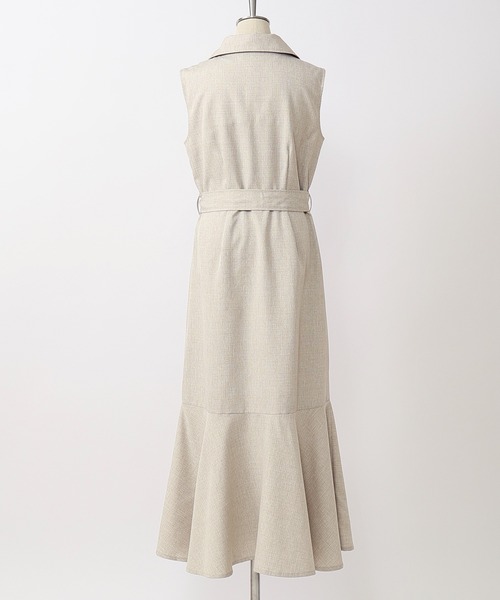 one after another NICE CLAUP（ワンアフターアナザーナイスクラップ）の「トレンチノースリーブワンピース（ワンピース・レディース・ブラウン/ベージュ・FREE）」の21枚目の写真