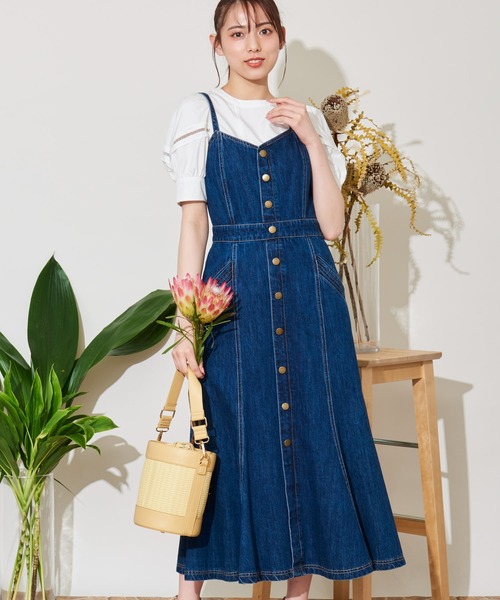 セール レースアップデニムキャミワンピ ワンピース Noela ノエラ のファッション通販 Zozotown セール レースアップデニムキャミワンピ ワンピース Noela ノエラ のファッション通販 Zozotown