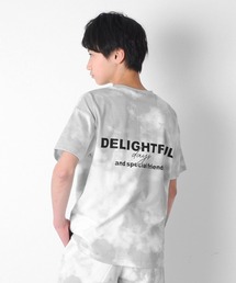 GLAZOS | 天竺・接触冷感ドロップショルダータイダイロゴプリント半袖Ｔシャツ【セットアップ対応】(Tシャツ/カットソー)