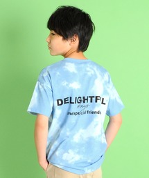 GLAZOS | 天竺・接触冷感ドロップショルダータイダイロゴプリント半袖Ｔシャツ【セットアップ対応】(Tシャツ/カットソー)
