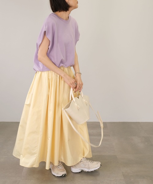 ＡＮＤＪ（アンドジェイ）の「オーバーサイズノースリーブスウェット（スウェット・レディース・ホワイト/パープル/ブラック・M）」の20枚目の写真