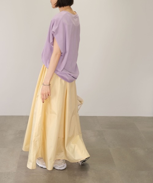 ＡＮＤＪ（アンドジェイ）の「オーバーサイズノースリーブスウェット（スウェット・レディース・ホワイト/パープル/ブラック・M）」の21枚目の写真