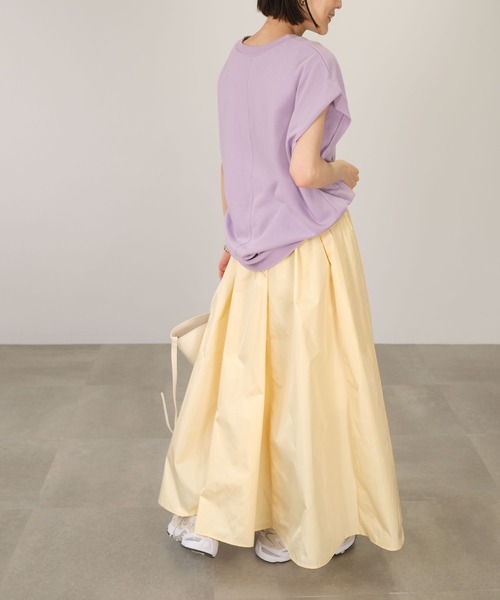 ＡＮＤＪ（アンドジェイ）の「オーバーサイズノースリーブスウェット（スウェット・レディース・ホワイト/パープル/ブラック・M）」の22枚目の写真