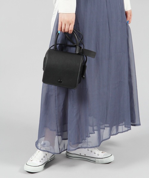 mysty woman（ミスティウーマン）の「フラップワンハンドルバッグ 285689（ショルダーバッグ・レディース・ブラック/ベージュ・FREE）」の3枚目の写真