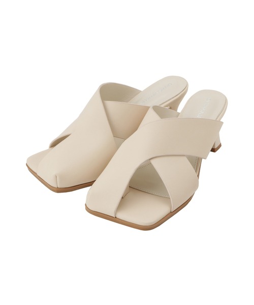 Settimissimo（セッティミッシモ）の「アシンメトリーサイドオープンサンダル（サンダル・レディース・ブラック/オフホワイト・S/M/L）」の7枚目の写真