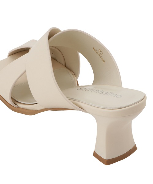 Settimissimo（セッティミッシモ）の「アシンメトリーサイドオープンサンダル（サンダル・レディース・ブラック/オフホワイト・S/M/L）」の3枚目の写真